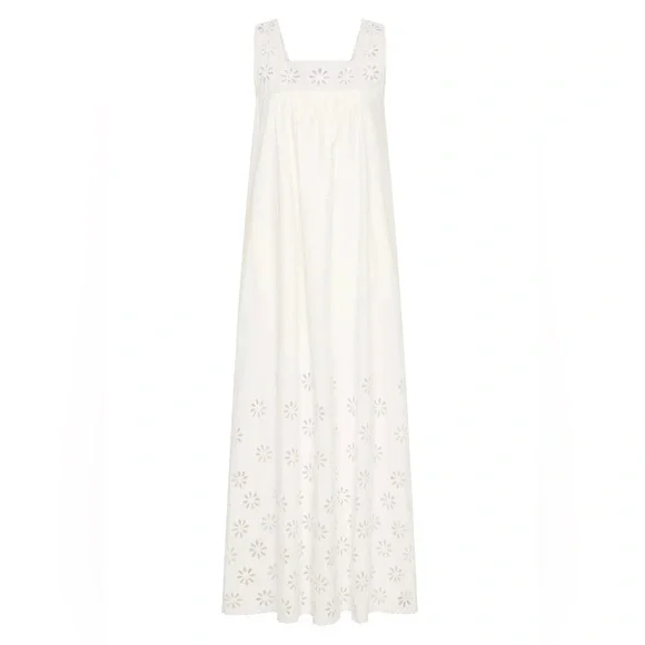 Posse Riviera Cecilia Cotton embroidered Maxi Dress - Picture 10 of 16